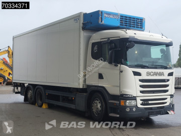 Teherautó Scania L G410 6X2 BROKEN ENGINE! NOT DRIVEABE Frigoblock FK25 2000kg adebordwand ift-Axle Euro 6