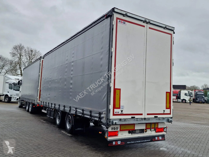 Camion MAN TGX 6x2 - Tautliner - H&W trailer -...