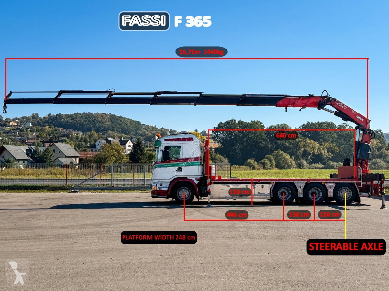 Камион Scania 450 Platform 6,40 m FASSI F365...