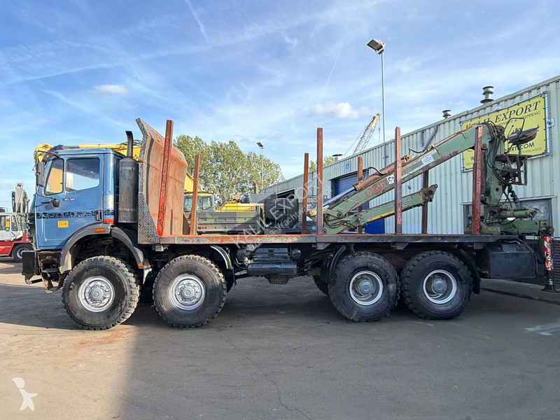 Lastbil Mercedes 3538 Open Box With Crane - 8x8...
