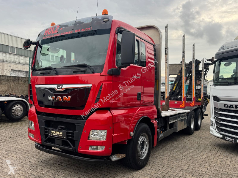 Lastbil MAN 33.500  6x4 Holztransporter Kran...