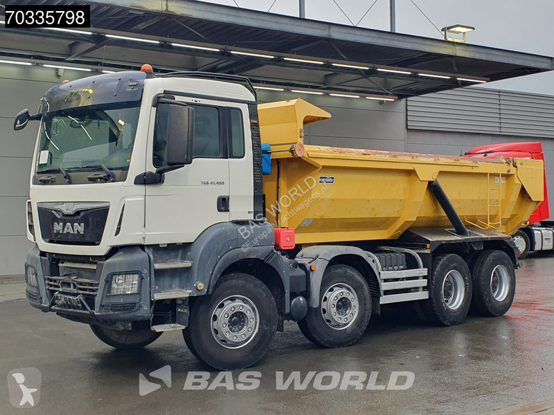Lastbil MAN TGS 8X4 15m3 tipper steel...