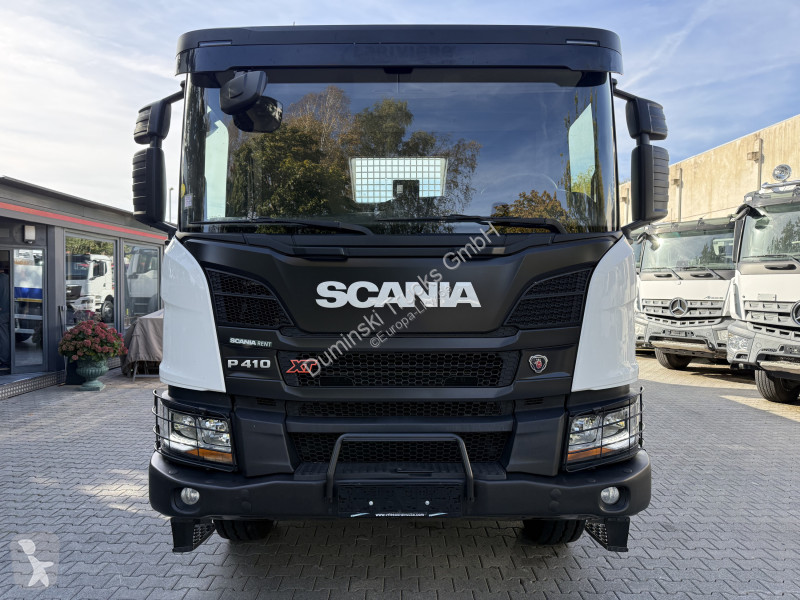 Lastbil Scania P410 XT 6X4 Kran Hiab X-HiDuo 188-4