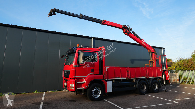 Kamion MAN 33.440 6x4 open box with Palfinger...