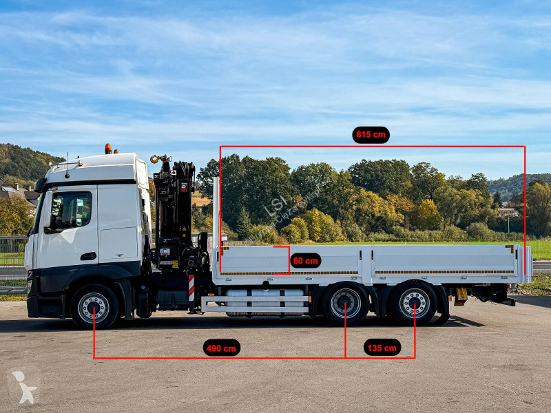 Kamion Mercedes ACTROS 2645 Pritsche 6,15 m +...