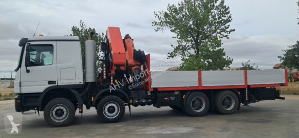 Mercedes dropside crane truck