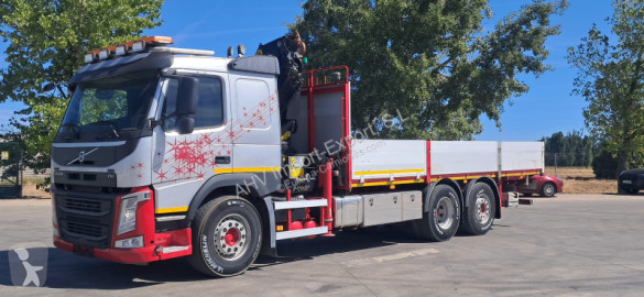 Volvo dropside crane truck