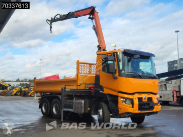 Renault 200 C 460 6X4 Palfinger PK12 EH Crane 7m3 3-way tipper Full Steel Big-Axle Euro 6 truck