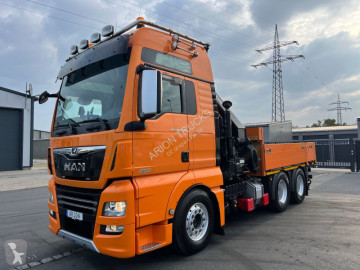 MAN dropside crane truck