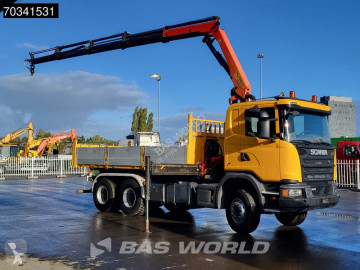 شاحنة Scania G 440 6X4 Palfinger PK18002 EH Crane Kran 7m3 Tipper Big-Axle Full Steel Euro 5