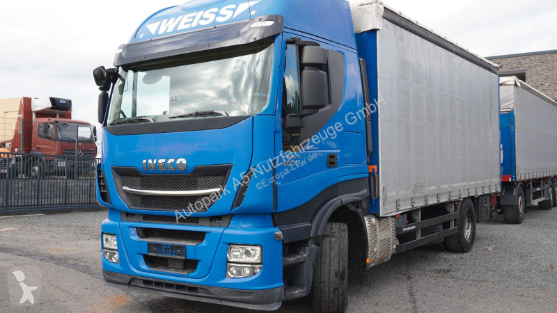 Kamion Iveco 500E6 Pritsche + Plane Zug...