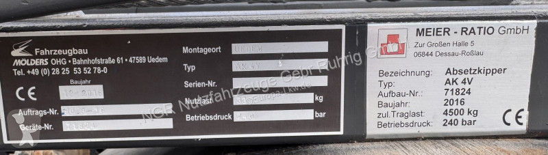 Vrachtwagen Mitsubishi Meier Ratio Absetzer mit...