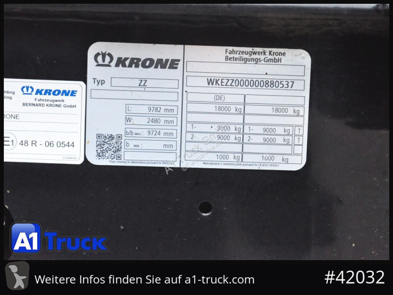 Lastbil Krone BDF Tandem Anhänger, 1...