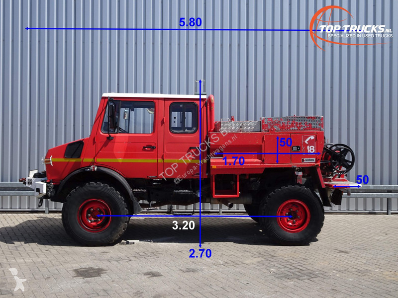 Fire Truck Used Mercedes Unimog U 1550 L Unimog U1550 L 437 Benz Doppelkabine Sides Ccf00 Ltr Expeditievoertuig Camper Diesel Ad N