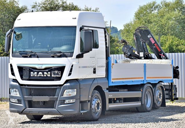 Lastbil MAN TGX Pritsche 6,20 m+HIAB 122...