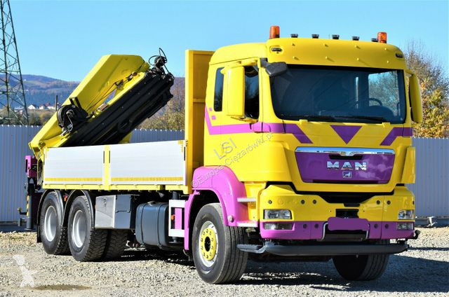Camion MAN 28.440 Pritsche 5,60* HMF 3000 K5 +...