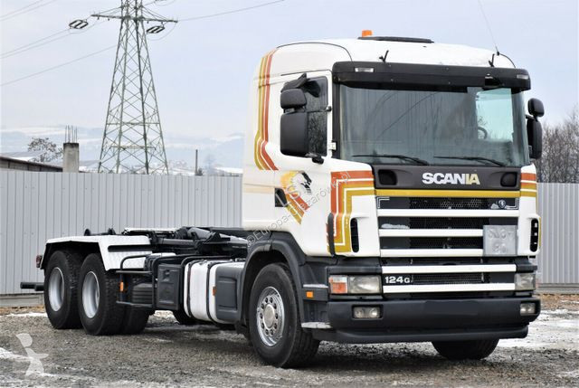 Camion Scania R124 470 Abrollkipper * 6x2 *...