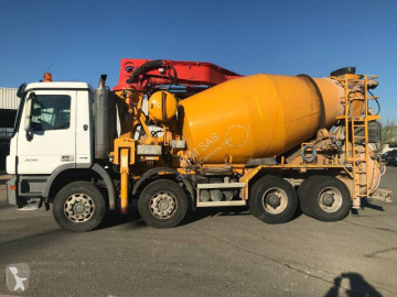 Camion béton malaxeur + pompe Mercedes