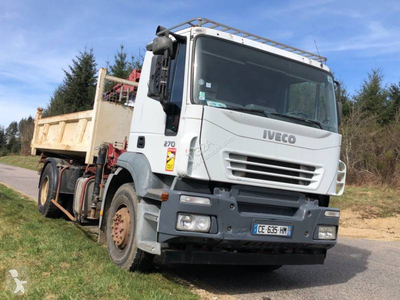 Camion Iveco Bi Benne Marrel Trakker Ad T X Gazoil Euro Grue