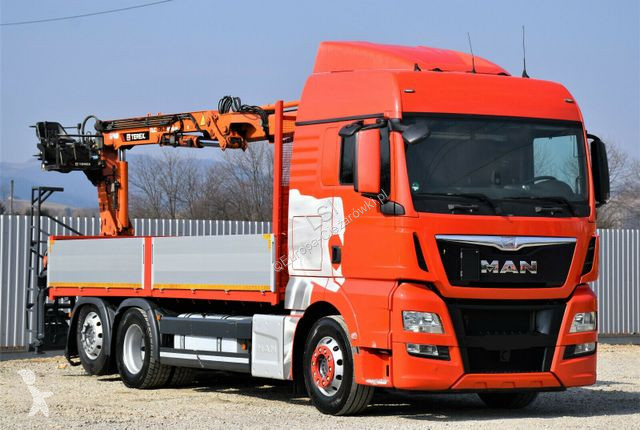Lastbil MAN TGX Pritsche 6,60 m*TEREX 135.2-A11