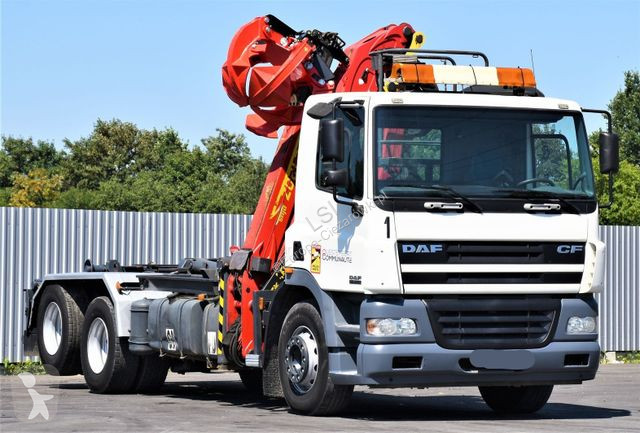 Kamion DAF 85340 * ABROLLKIPPER + KRAN