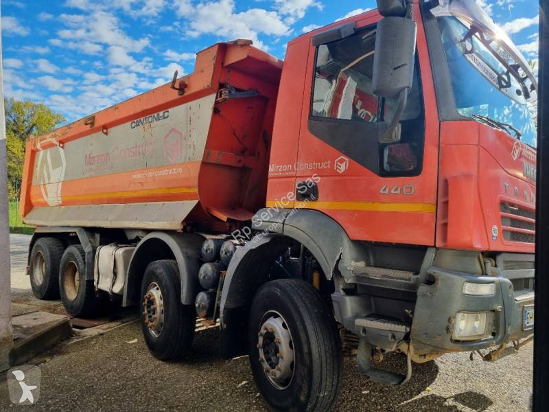 Camion Iveco Ribaltabile Trakker 450 8x4 Gasolio Euro 4 Usato N°8150494 4082