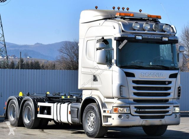 Camion Scania 480 Abrollkipper * 6x4 * Top...