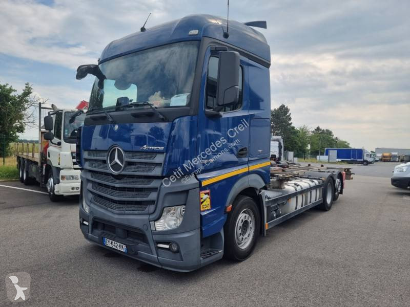 Camion Porte Containers Mercedes Actros 2545 6x2 Gazoil Euro 6 Occasion Camion Porte Containers Mercedes Actros 2545 6x2 Gazoil Euro 6 Occasion