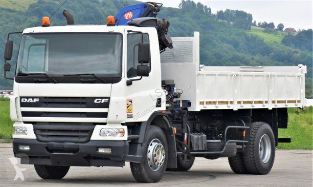 Camion DAF 75310 *Kipper 5,10 m + KRAN *TOPZUSTAND