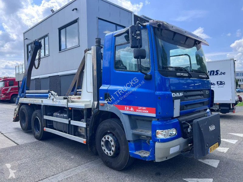 Kamion DAF 85360 6X2 EURO 5 HYVA SKIPLOADER + NIDO