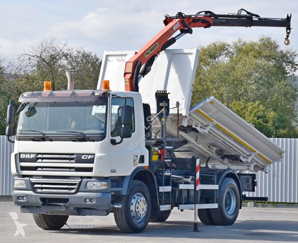 Camión DAF 75310 Kipper 4,30 m* KRAN * TOPZUSTAND