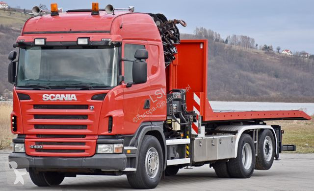 Kamion Scania 400 * Abschleppwagen 6,40m* KRAN...