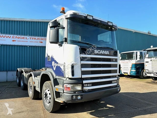 Camion Scania R124-420 C 8x4 FULL STEEL CHASSIS...