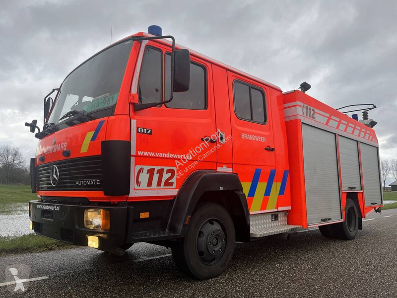 Enchères camion Mercedes pompiers 817 ER Gazoil occasion - n°9924318