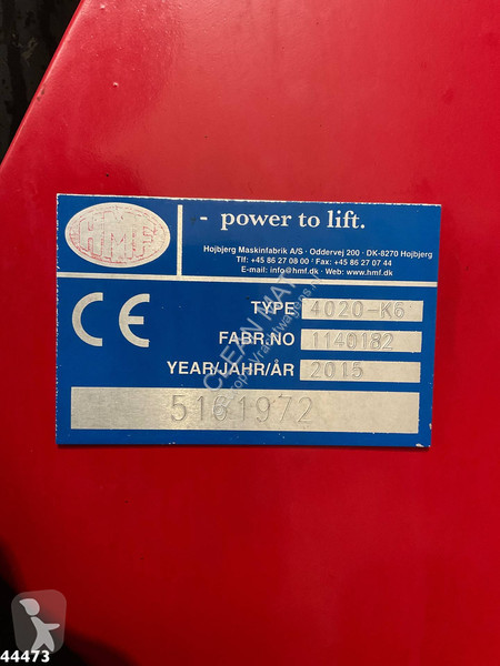 Camion DAF FAQ  510 8x2 Euro 6 HMF 40 Tonmeter...