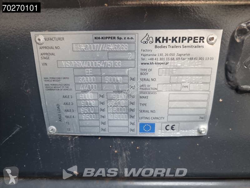 Camion Scania 410 8X4 28m3 KH Kipper Big-Axle...