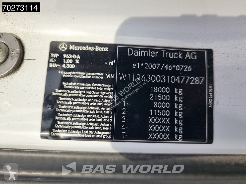 Camião Mercedes 1827 4X2 2000kg Ladebordwand...