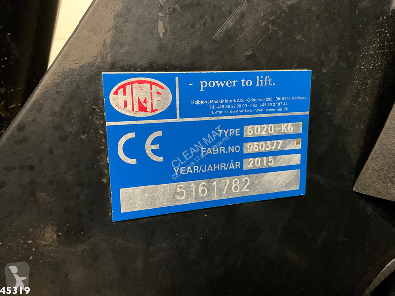Camion Scania 450 Euro 6 HMF 60 Tonmeter...