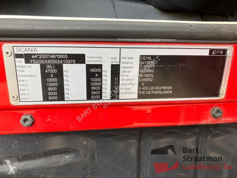 Kamion Scania 450 10x4 kipper Euro 6, Kipper...