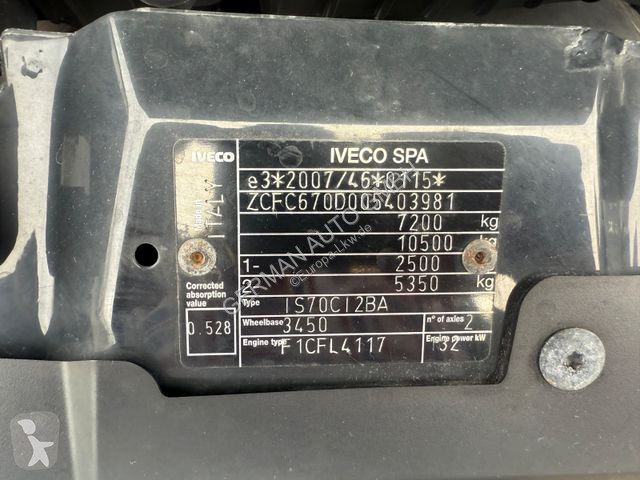 Kamion Iveco 70C21HA8Thermo King V-300 Kühler-20°