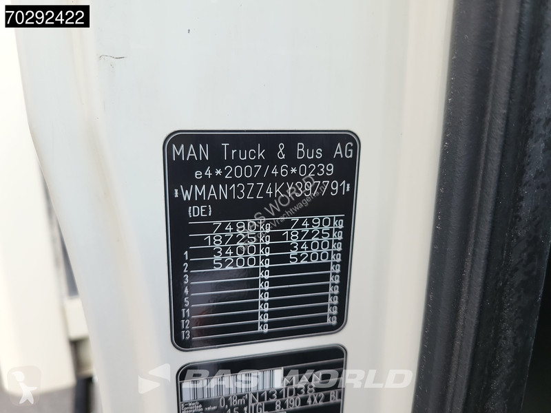 Vrachtwagen MAN 8.190 4X2 1000kg Ladebordwand...