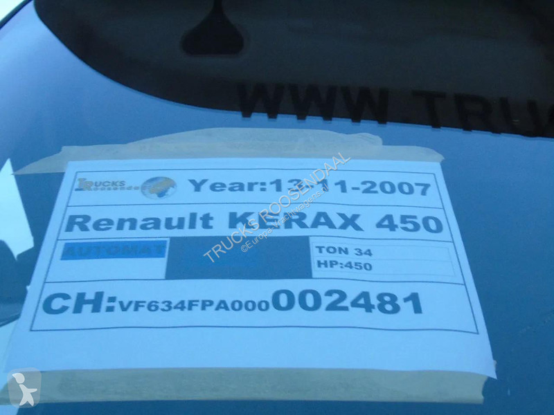 شاحنة Renault 410DXI + 8X4 + MANUAL + SPRING