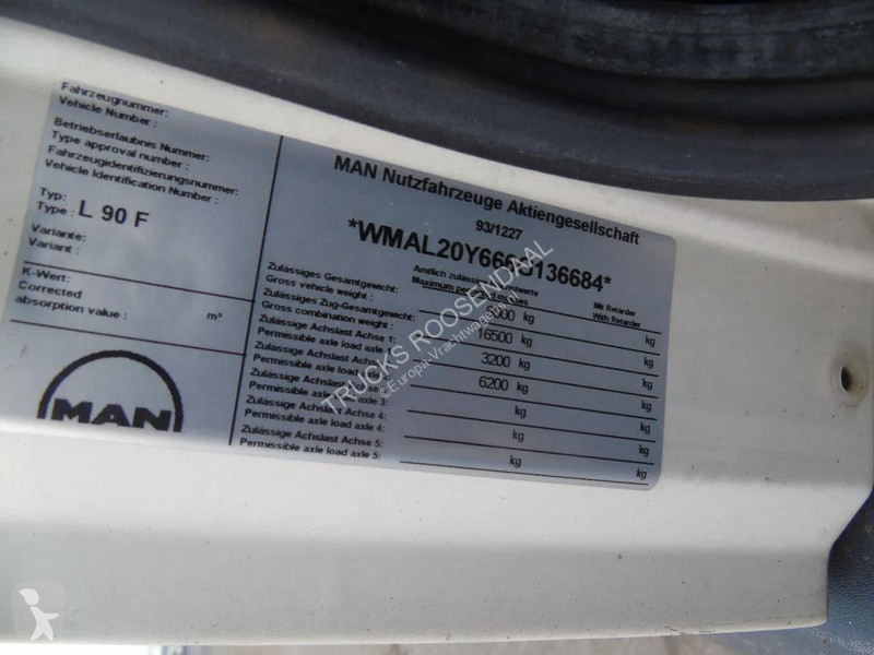 Lastbil MAN 8163 + ATLAS 60.1 + MANUAL + EURO 2...