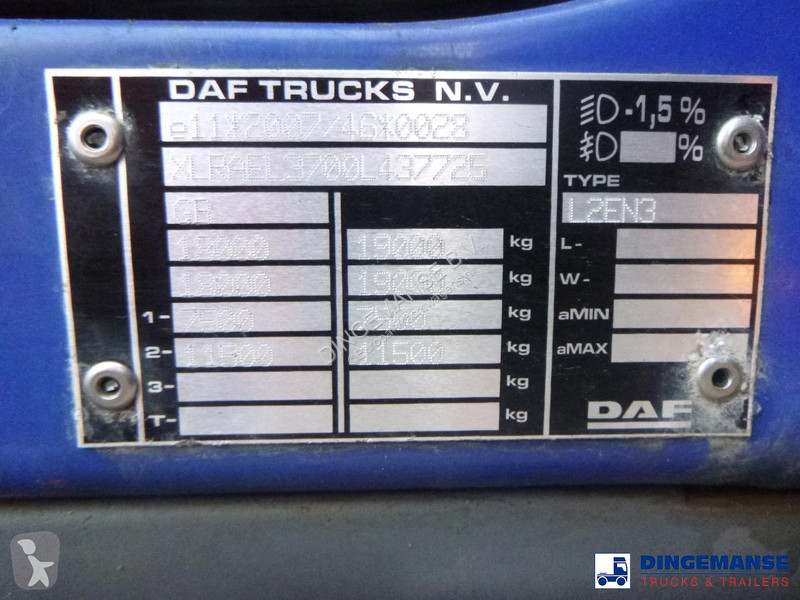 شاحنة DAF 250 4x2 Whale vacuum tank 8 m3