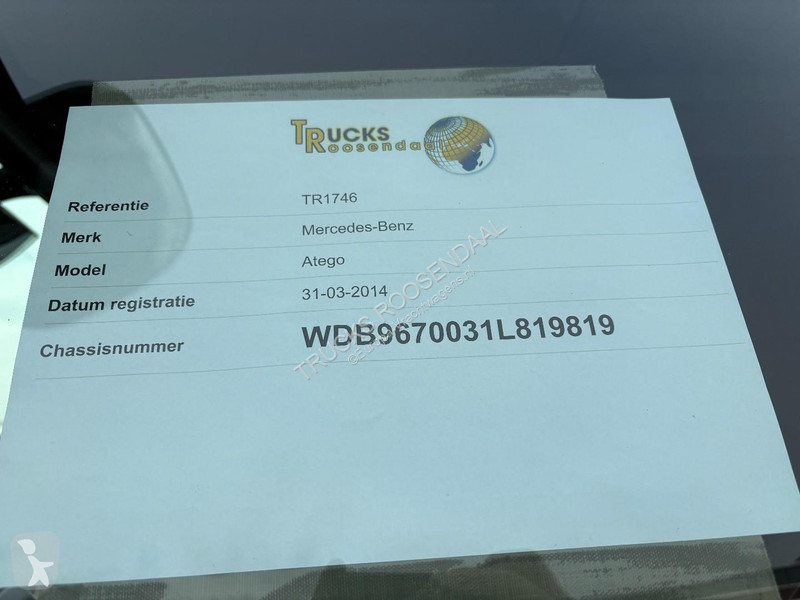 شاحنة Mercedes 921 + PALFINGER 4200 + EURO 6 +...