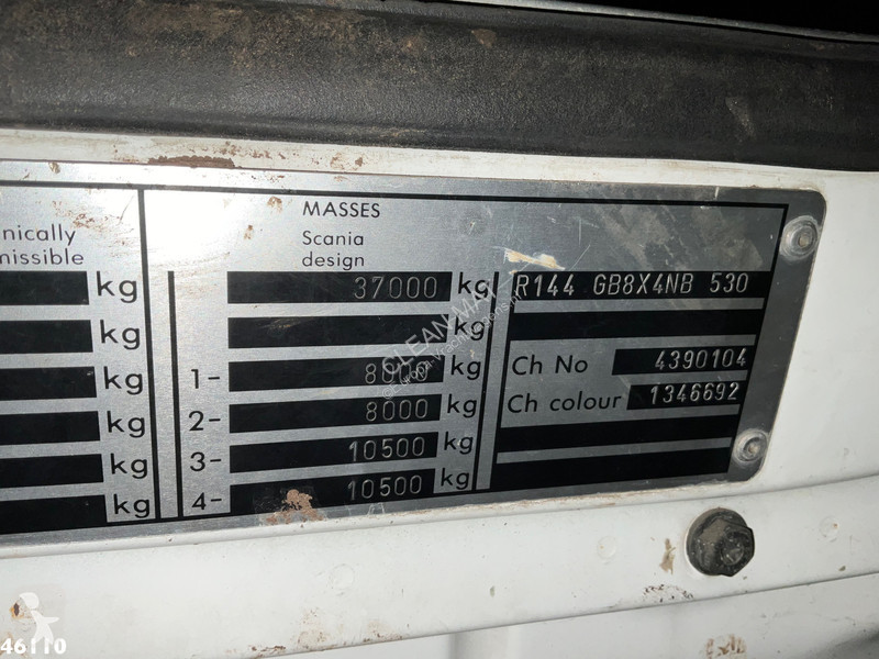 شاحنة Scania R 144 8x4 Retarder MK 55 Tonmeter...