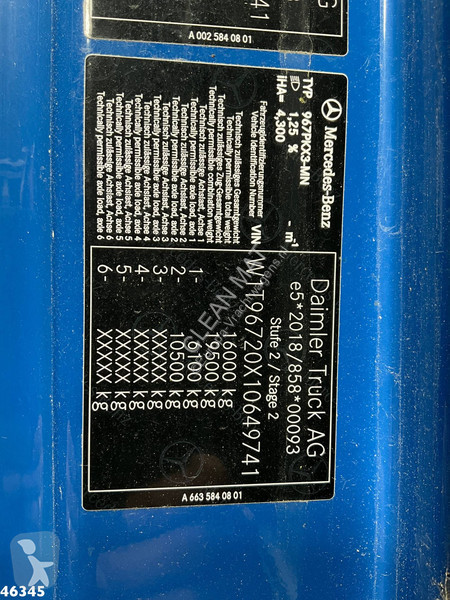 شاحنة Mercedes 1524 Euro 6 Atlas 10 Tonmeter...