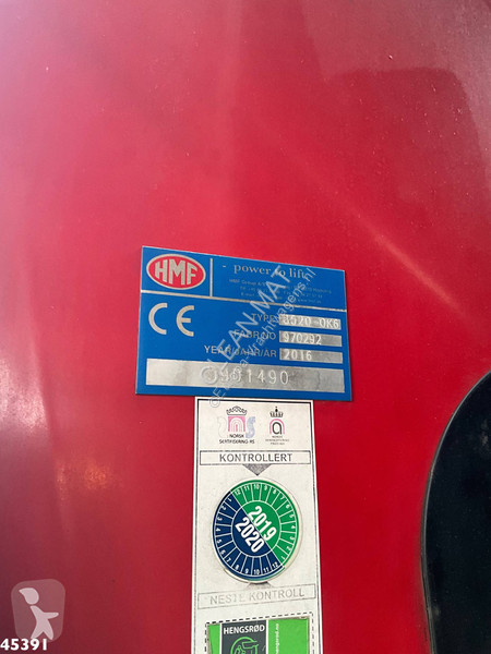 شاحنة Volvo 540 8x4 HMF 85 Tonmeter laadkraan +...