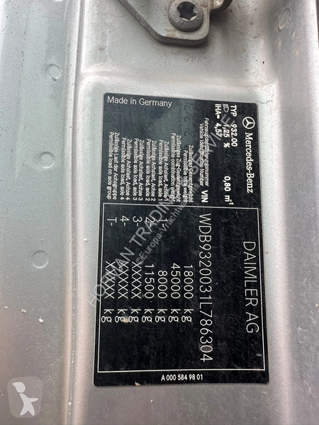 Camion Mercedes 1841 3x Meiller Kipper Top...