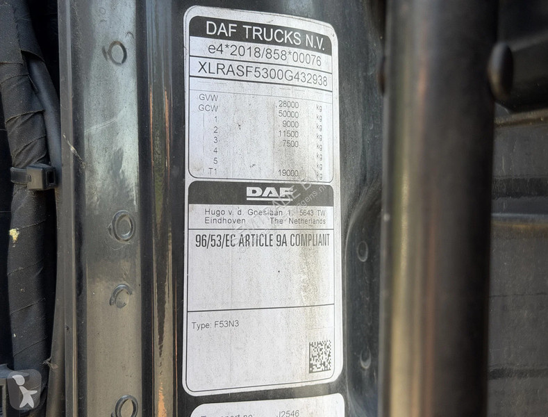 شاحنة DAF XG 480 EURO 6E R 50 CC COMBI FLOWER...
